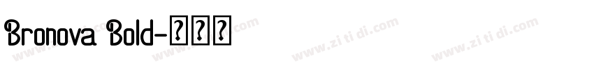 Bronova Bold字体转换